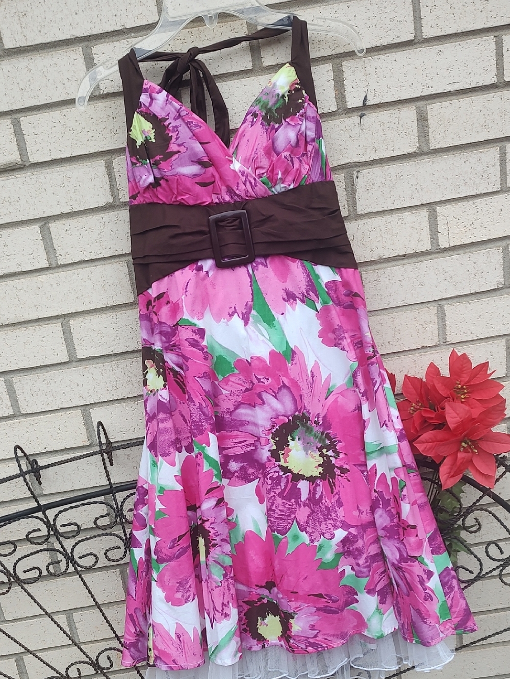 Pink/White Flower Dress - Picture 2 of 10